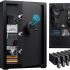 Biometric Home Security Safe – 3.4 Cu Ft with Gun Rack